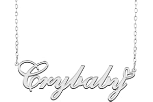 RONKAHSHOW Custom Name Necklace Customized Personalized Pendant Name Necklace with Heart Name Necklace Best Gift for Women Birthday Mother’day Christmas wedding