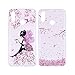 Produktbild [2 Packs] Hülle für Samsung Galaxy M20, Misstars Transparent Weich TPU Silikon mit Malerei Muster Clear Backcover Anti-Rutsch Kratzfeste Schutzhülle, Kirschblüten + Mädchen