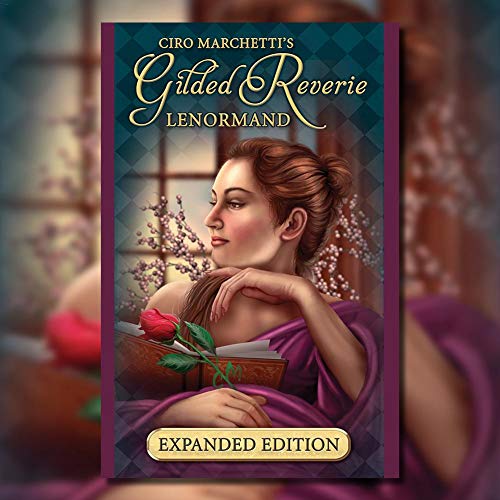 heling896 Gilded Reverie Lenormand: Expanded Edition Taschenbuch, Hard Box Set mit 47 Karten