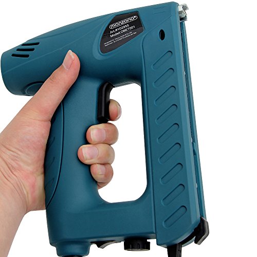 Monzana Kombi Elektrotacker Elektronagler inkl. 400 Klammern + 100 Nägel mit Sicherheitsschalter und Anti-Stau-Mechanismus - 2