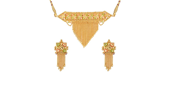 Silver Gold Plated Chick Necklace Set 