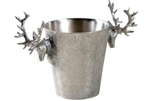 AUBRY GASPARD Seau à champagne cerf en aluminium