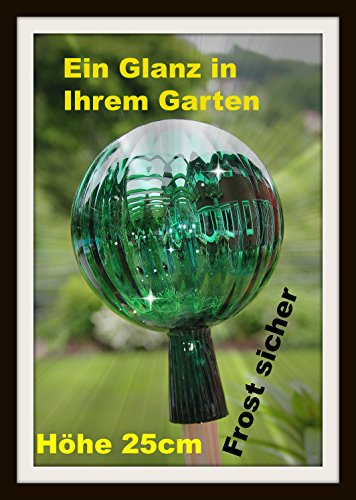 Gartenkugel (R18) Rosenkugel Gartenkugeln Rosenkugel Glas 25 cm groß (auch mit Rosenkugelstab -Gartenstecker erhältlich)