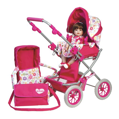 Adora Doll Accessories Adjustable Handle Deluxe Stroller With Free