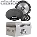 Produktbild Seat Ibiza 6L Front Heck - Lautsprecher Boxen Clarion SRG1723S - 16cm 2-Wege System Auto Einbausatz - Einbauset