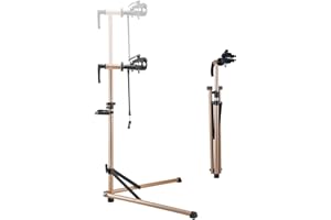 VEVOR Pied d'atelier vélo, hauteur réglable de 105-152 cm, support de réparation de vélo robuste, charge 39,9 kg, stand de bicyclettes avec plateau à outils magnétique, pour vélos de montagne et route