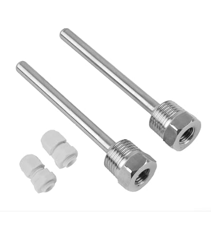 Puits Thermométrique 1/2" NPT En Acier Inoxydable - Longueur 130mm - Pour Capteur De Température - Protection Thermomètre