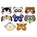 Produktbild TOYMYTOY 12 Pcs Tiermasken Kinder Halbmasken Party Kindermasken mit Elastischen Seil (Zufällige Muster)