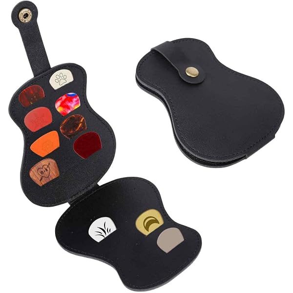 Personalisierte Gitarren-Pick-Tasche Aus Vintage-Leder - Für Bis Zu 18 Plektren