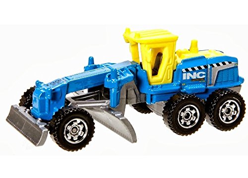 Preisvergleich Produktbild Matchbox Grader- Ground Grinder blau - MBX Construction - Baumaschinen Baufahrzeuge Sraßenbau planieren