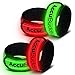 Produktbild AccuBuddy LED Armband, Helles Jogging Licht und reflektierendes Leuchtarmband für mehr Sicherheit im Dunkeln, 4er Set