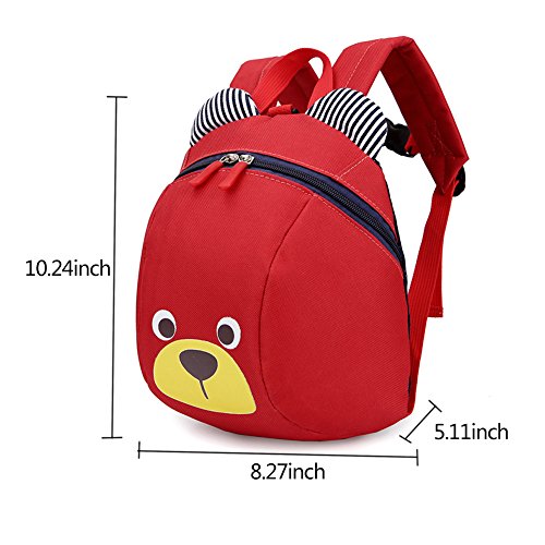 Samber Sac à Dos Enfant Maternelle Sac Bébé Garçon Fille Puericulture Crèche Confort Sac Garçon Fille École Cartoon Mignon Motif Adorable Sac Multifonctionnel Parent Bébé Enfant Voyage Animation/Noir