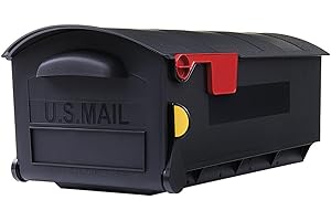 ARCHITECTURAL MAILBOXES Patriot Briefkasten mit großem Fassungsvermögen, Kunststoff, Schwarz