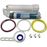 HUINING Membrane Reverse Osmosis Kit 50GPD-1812/2012 with 1/4 Quick Connector, Complete Faucet Set for Residential Home Hospi