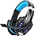 Produktbild LinStar Versand aus dem Amazon-Lager-Gaming Headset G9000 Gaming Kopfhörer mit Mikrofon 3.5mm On-Ear Surround Sound und Einstellbare Bass-Stereo Lautstärkeregelung,fürTablet,PCSmartphone,Notebook
