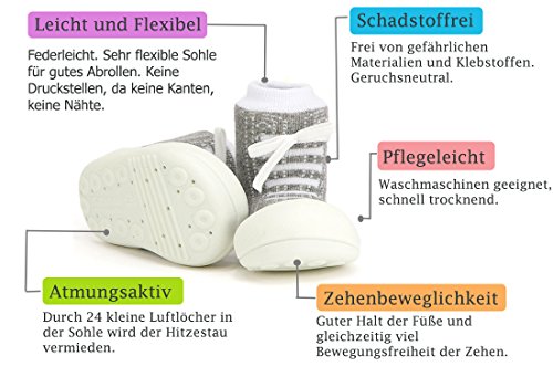 Attipas – ergonomische Lauflernschuhe Baumwolle Urban - 6