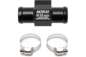 NORXI Sensore di temperatura dell'acqua Adattatore per sensore termometro per acqua Termometro per acqua Sensore per tubo moto/auto adattatore con clip (16 mm)