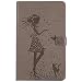 Produktbild SCSY-Halfter Für Samsung Galaxy Tab A 10.1 T580 T585C, Faltbare PU-Leder Flip Stand Case mit Karten-und Cash-Slots (Color : Gray)