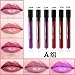 Magical Halo Long Lasting Lip Gloss Matte Lip Tattoo Lipgloss Waterproof Pigment Brand Makeup Lip Glaze Plum (set A)