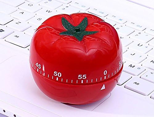 andensoner Red Kitchen Timed Reminder Timer Mechanical 60 Minutes Countdown (Tomato)