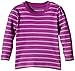 ESPRIT Baby-Girls 095EEAK001 ESS Striped T-Shirt, Dark Pink, 9-12 Months (Manufacturer Size:80)
