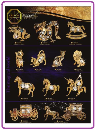 Swarovski® Components – CRYSTAL TEMPTATIONS – Wikingerschiff / Schiff in Gold mit klaren Steinen – Swarovski Kristalle – 24 Karat Gold-plattiert – anlaufgeschützt – Abmessung: 10 cm x 11.5 cm – Das ideale Geschenk zur Geburt, Taufe, Kommunion, Konfirmation, Geburtstag, Namenstag, Valentinstag, Hochzeitstag, Ostern, Weihnachten – Für Kinder, Freundin, Frau, Mutter – Als Mitbringsel, Aufmerksamkeit, Überraschung, Dankeschön, Gruss – Ein Geschenk, das immer gut ankommt!!! - 6