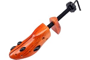 AioTio Scarpe Allarga Espansore Scarpe Legno Regolabile Scarpe Operazione Facile Allunga per Uomo e Donna Allarga Forma Scarpe