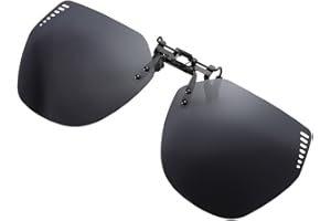 Long Keeper Okulary przeciwsłoneczne, nakładka na okulary przeciwsłoneczne, klips polaryzacyjny, dla mężczyzn i kobiet, bez oprawek, wielokątne okulary przeciwsłoneczne, klips do okularów, 60 mm