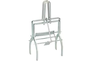 GRABACZ 3x Trappola per Talpe e Arvicole – Resistente, In Metallo Zincato, A Molla e a Forbice, Riutilizzabile, Senza Veleno (3)