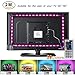 Price comparison product image LED TV Backlight Strip Lights, 2M/6.56ft USB Powered RGB Multi-Color Bias Lighting Kit with Remote Control for 40 To 60 Inch HDTV, Desktop PC Monitor