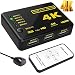 Produktbild owikar Intelligente 4 K HDMI Switch Switcher, mit 5 Port Video Switcher unterstützt Full HD1080P Konvertierung, 3D mit Infrarot-Fernbedienung (schwarz)