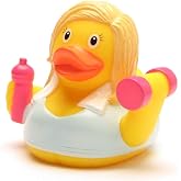 Monika Badeente Von Duckshop – 8,5 Cm Kleine Quietscheente Aus Vinyl, Perfekt Als Geschenk Oder Sammlerstück