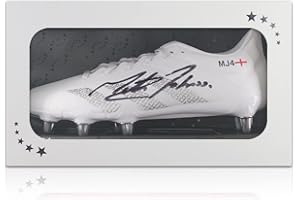 Exclusive Memorabilia Martin Johnson Signed Rugby Boot. In Gift Box