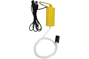 LENPESTIA Mini pompe à air d'aquarium USB - Pompe à oxygène silencieuse - Économie d'énergie - Bubbler d'oxygène avec pierre à air et tuyau en silicone à sortie unique - 1 W