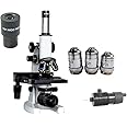 BEXXO Medical 1500X Microscope with Mechanical Stage with LED Lamp and 50 Blank Slides