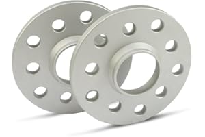 SCC Spurverbreiterung 12118E - silber eloxiert - LK: 112/5+100/5 NLB: 57,1 - 10mm - 2 Stück