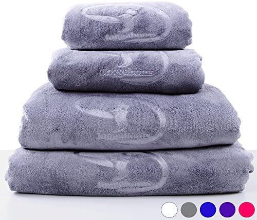 Microfibre Towel - Luxury Towels for Swimming, Bath, Beach, Sports, Gym, Travel, Home - Suitable for Adults and Kids - 4 sizes: Hair, Childs, Bath and Oversized Towels (Grey, Standard Adult Baths Towel)