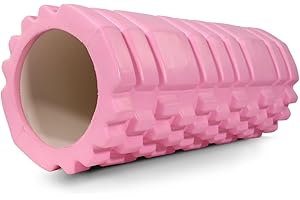 Mobiclinic® Fitness, Rullo Massaggio Muscolare, FitRoller, Schiuma ed EVA, 14x33 cm, Pilates, Yoga, Stretching, Portatile, Multifunzionale, Foam Roller, Per tutto il corpo, 3 Livelli di intensità
