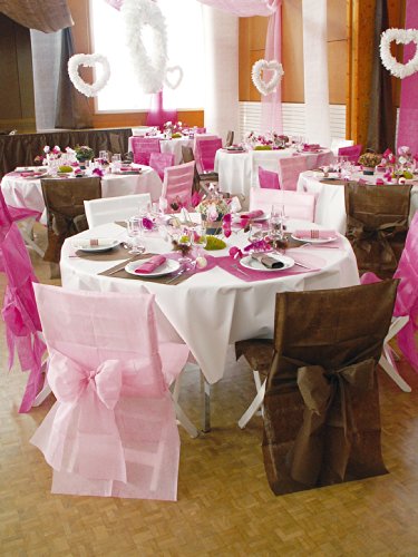 Stuhlhussen Vlies weiß Einweghussen für Hochzeit, Party und Event 10 Stück Palandi® - 4