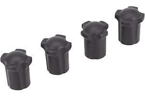 4-pack svarta gummifot för Moon-stolar, 13 mm innerdiameter Benskydd för att förhindra sjunkning i lera, Kompatibelt med camp