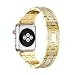 Produktbild For Apple Watch Series 3 KanLin Genuine Stainless Steel Watch Bracelet Band Strap 42MM (Gold)