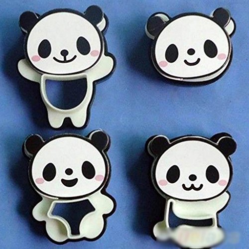 Huayang Partei Heim Frühstück DIY niedlichen Comic Panda Form Kuchen Ausstecher Kunststoff Brot Form Hersteller 4 Arten 1 Satz - 2