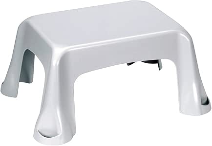 Curver Trittleiter 1-stufig aus Kunststoff, weiß, 20 cm hoch, bis max