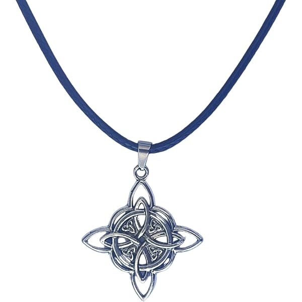 Collana Dea Della Tripla Luna In Argento 925 Con Cristallo Chakra - Pendente Pentacolo Wicca Con Catena, Gioiello Donne