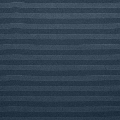 AmazonBasics – Deluxe-Spannbetttuch, Mikrofaser, gestreift, 140 x 200 cm – Marineblau - 2