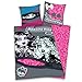 Produktbild Herding 442721050 Bettwäsche Monster High, Kopfkissenbezug: 80 x 80 cm + Bettbezug: 135 x 200 cm, 100 % Baumwolle, Renforce