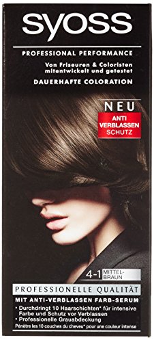Syoss Coloration Stufe 3, 4-1 Mittelbraun, 115 ml