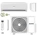 Produktbild HEIKO Klimaanlage Wohnung - Komplett Set Inkl. 5m Leitungen und Anschlüsse - 3,6 kW 12000 BTU 55 m2 - R32 Split Inverter Klimagerät JS036-B1-JZ036-B1
