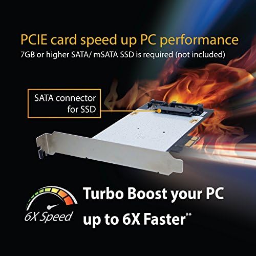 Dyconn PCIE Hybridcard for boost PC Computer Performance up to 6X faster (SSD required/Not Included)