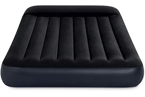 ‎INTEX Intex Camping Durabeam Doppelbett, Klassische Luftmatratze, aufblasbare Matratze, 1,37 m x 1,1 m x 25 cm, Schwarz